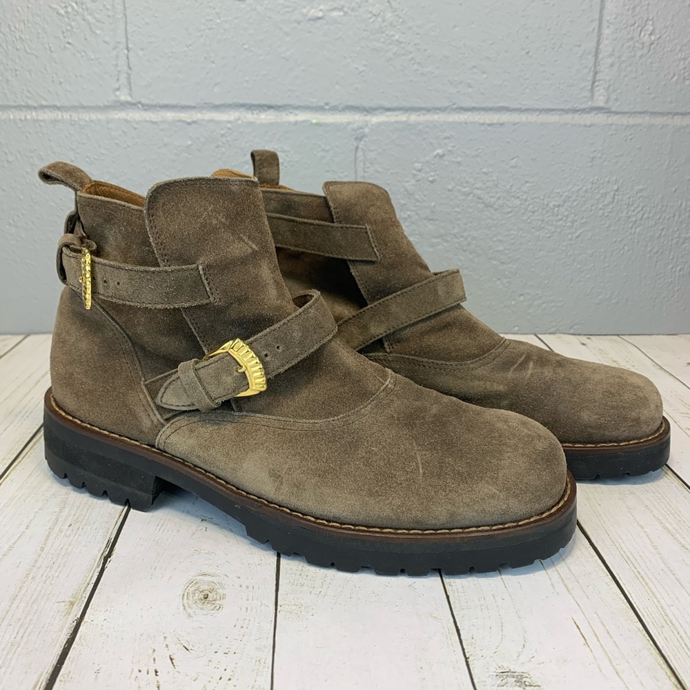 Versace Gray Chukka Boots